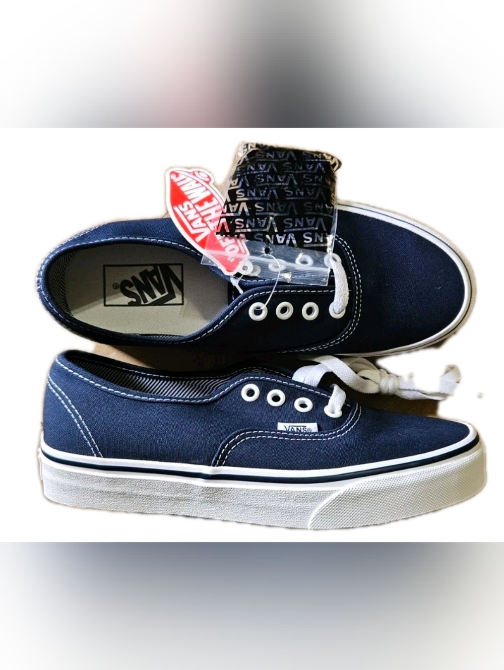 NEW Vans Authentic Premium Navy Canvas Sneakers | Dark Blue | W 5.5